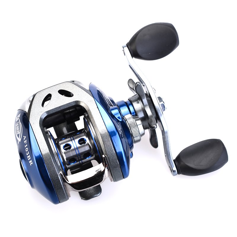 Hochwertige Baitcasting Angelrolle mit 10 Kugellagern und Magnetbremse