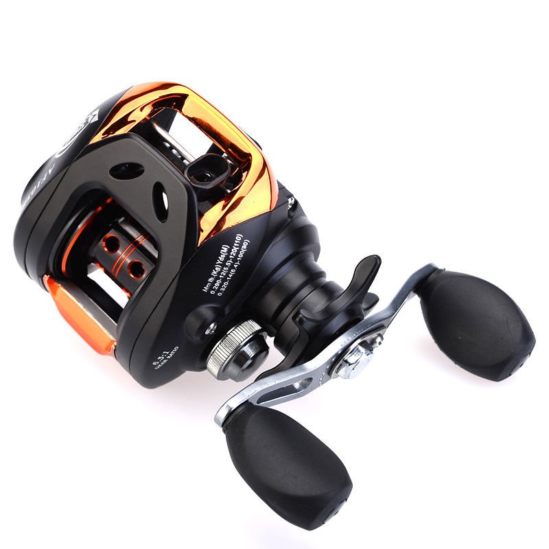 Hochwertige Baitcasting Angelrolle mit 10 Kugellagern und Magnetbremse