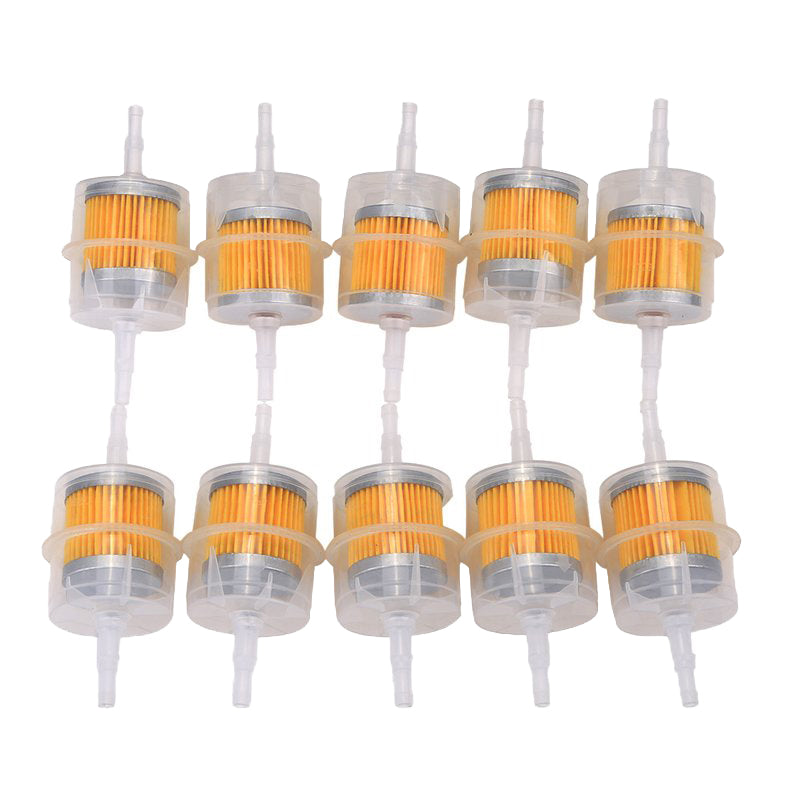 10er Set Universal Benzinfilter für Auto, Motorrad und mehr - Kraftstofffilter für zuverlässigen Motorschutz