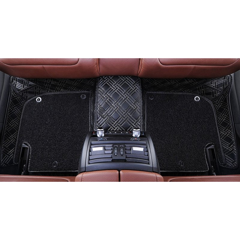 Luxus Fußmatten für Mercedes E-Klasse Baujahr 2010 - Edles Design aus Kunstleder und Gummi