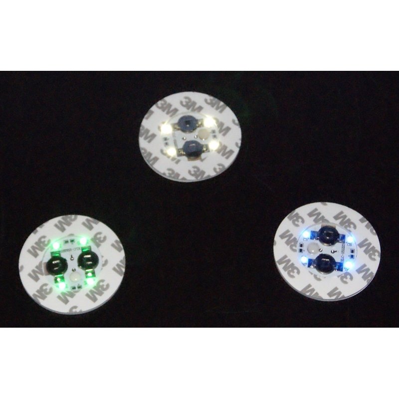 LED Flaschenlichter - Aufkleber für Spirituosenflaschen in 6 Farben mit Blink- und Dauerlicht-Modi