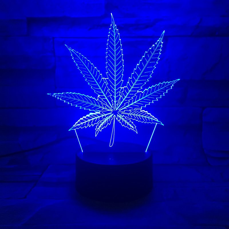 LED Lampe 3D Hanf Gras