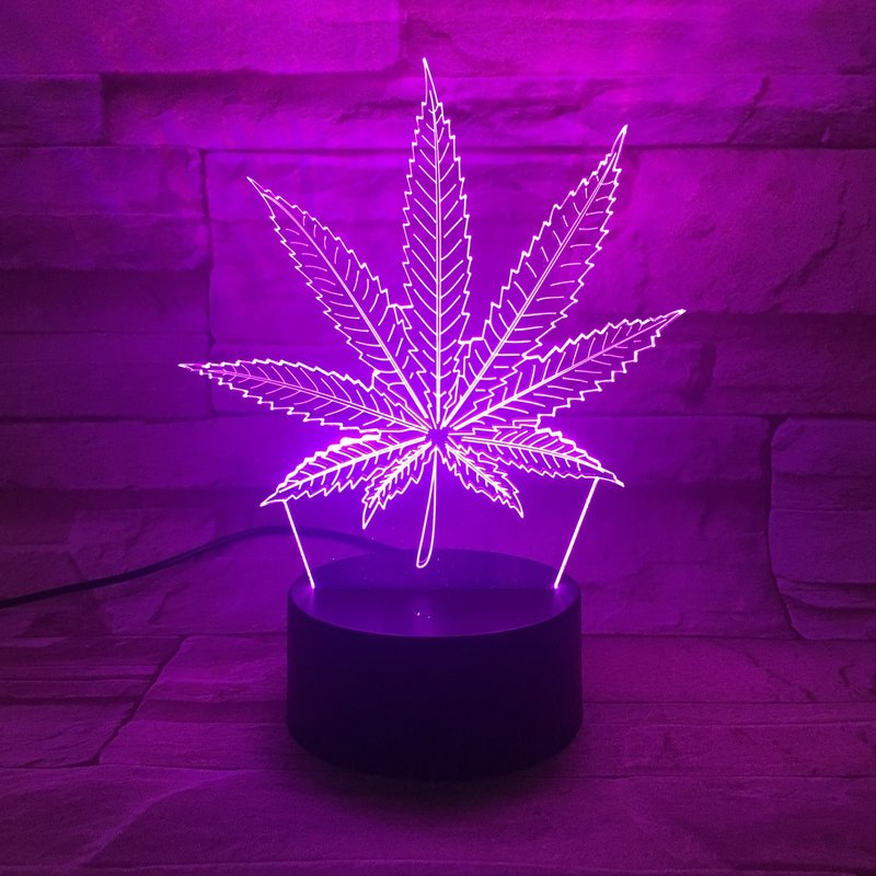LED Lampe 3D Hanf Gras