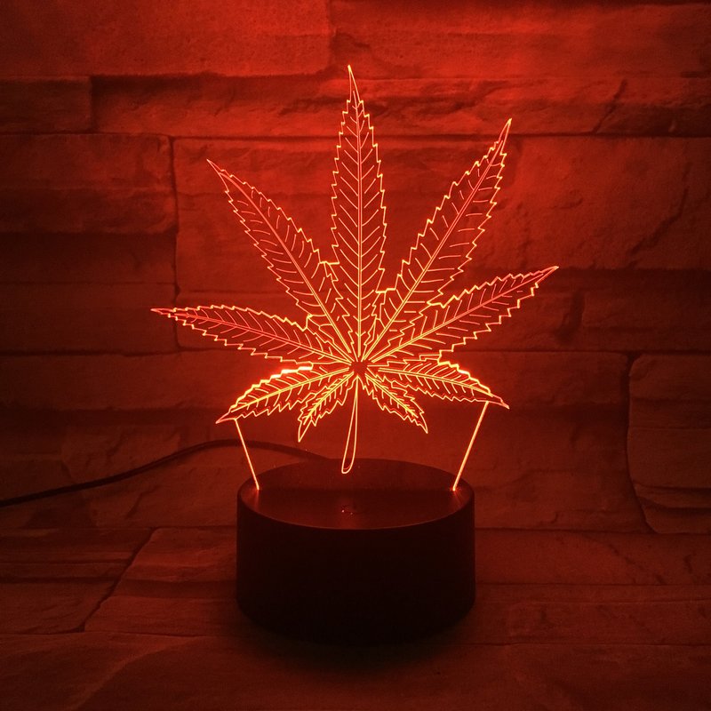 LED Lampe 3D Hanf Gras