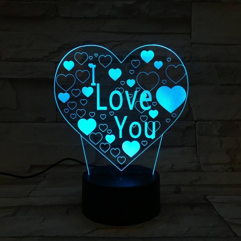 Moderne LED 3D Tischlampe - Liebevoll gestaltetes Nachtlicht für Ihr Zuhause