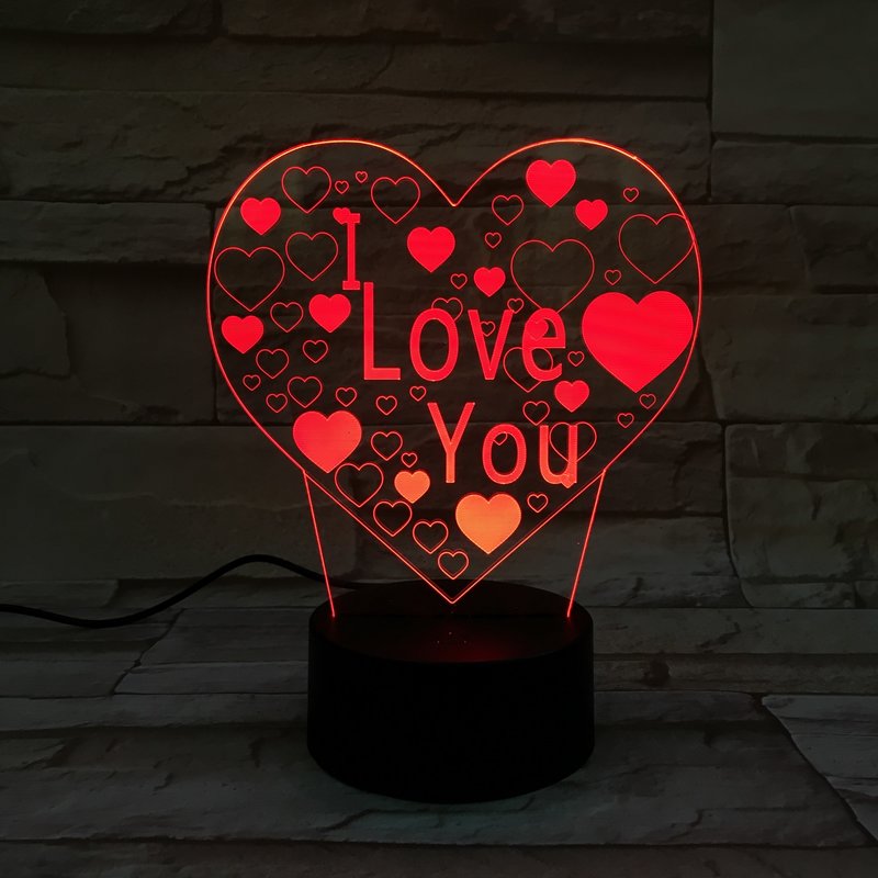 Moderne LED 3D Tischlampe - Liebevoll gestaltetes Nachtlicht für Ihr Zuhause