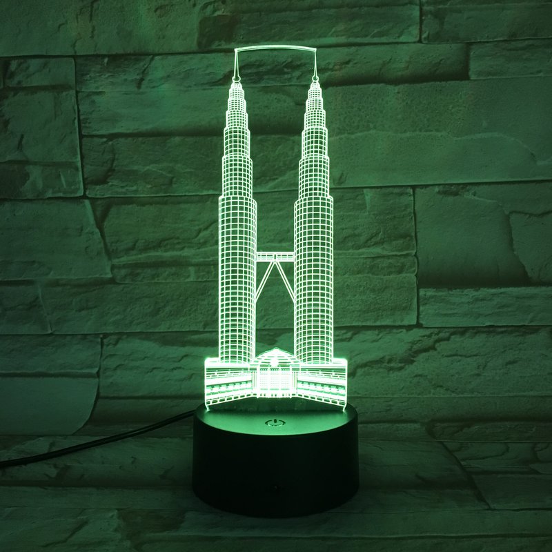 3D LED Tischlampe "Tower Schlaflicht" für Wohnzimmer, Schlafzimmer und Kinderzimmer