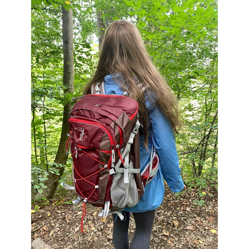 40L Rucksack mit Sonnen- und Regenschutz für Wanderungen und Trekking