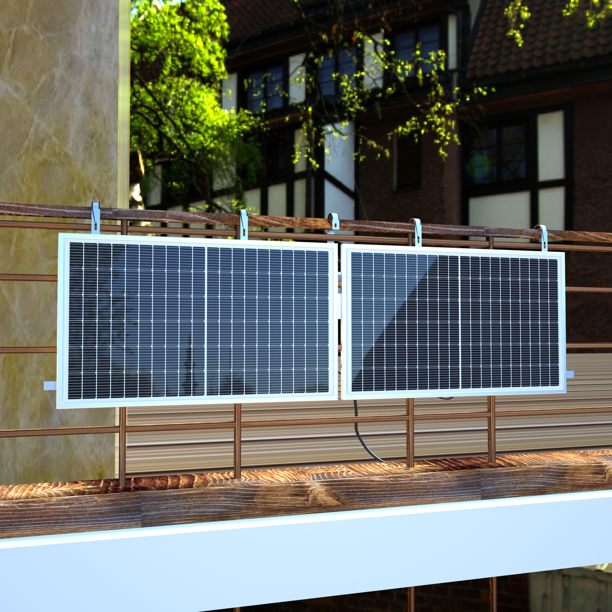 880W / 600W Balkonkraftwerk Upgradebar Photovoltaik Stecker Solaranlage