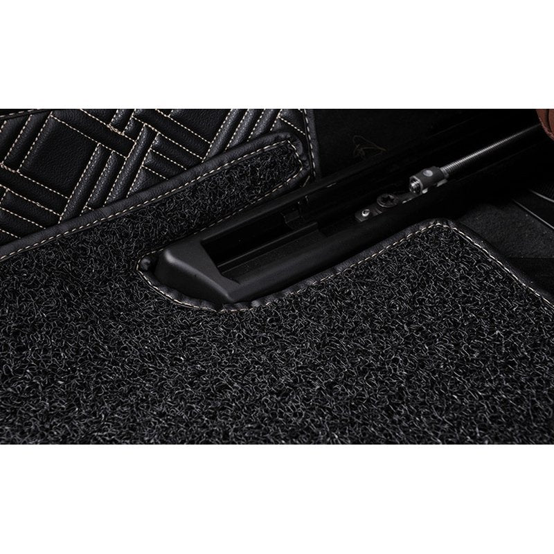 Luxus Fußmatten für Mercedes E-Klasse Baujahr 2010 - Edles Design aus Kunstleder und Gummi
