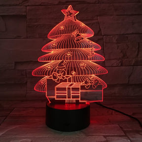 3D LED Tischlampe Weihnachtsbaum - Stimmungsvolles Licht für Ihr Zuhause