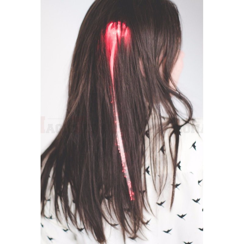LED Haarsträhnen - 2er Pack leuchtende Kunsthaar Extensions für einen einzigartigen Look
