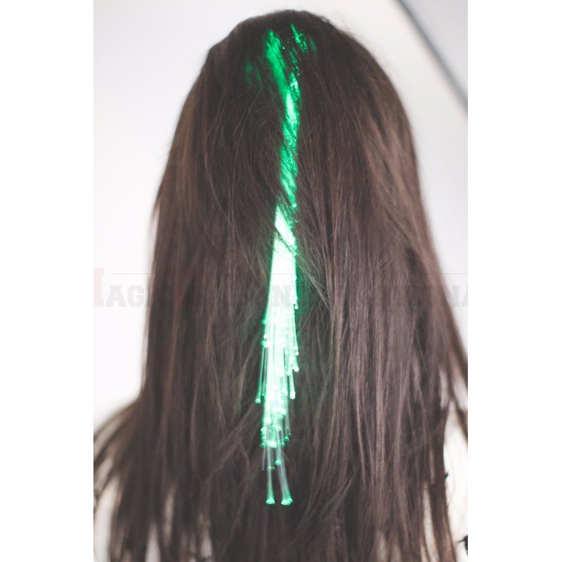 LED Haarsträhnen - 2er Pack leuchtende Kunsthaar Extensions für einen einzigartigen Look
