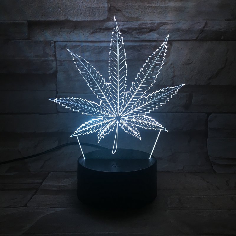 LED Lampe 3D Hanf Gras