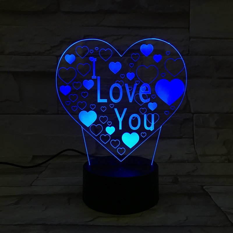 Moderne LED 3D Tischlampe - Liebevoll gestaltetes Nachtlicht für Ihr Zuhause