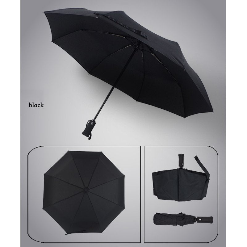 LED Regenschirm mit Taschenlampe - Sicher durch Regen und Dunkelheit