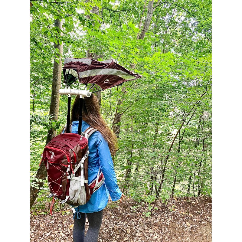 40L Rucksack mit Sonnen- und Regenschutz für Wanderungen und Trekking