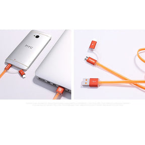 2-in-1 USB Multi-Ladekabel für alle Smartphones - iPhone, Samsung, HTC, und mehr
