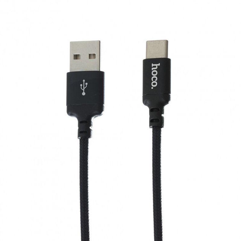 Hochwertiges USB Typ C Ladekabel für Smartphone, Tablet und PC - 1m Datenkabel in schwarz